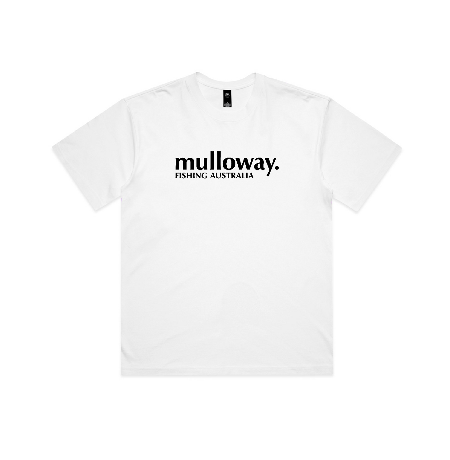 Mulloway Fishing Australia Emblem Tee WHITE
