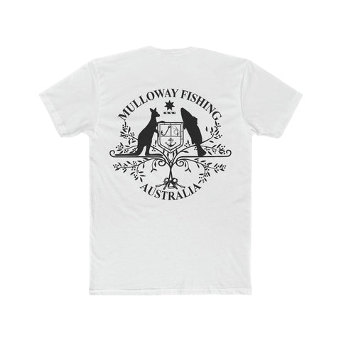 Mulloway Fishing Australia Emblem T-Shirt Black